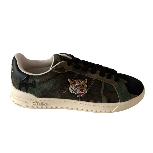 🆕 Polo Ralph Lauren Heritage Court II Suede Low Top Sneakers
